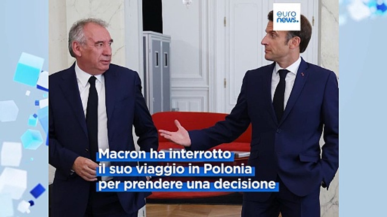 Francia: Macron annuncia il nuovo primo ministro, è il centrista Bayrou
