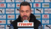De Zerbi : « Contre Lille, on doit faire le même match que contre Monaco » - Foot - L1 - OM