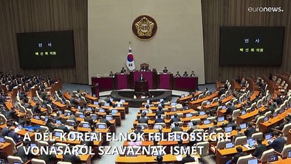 Ismét szavaz a parlament a dél-koreai elnök felelősségre vonásáról