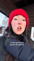 “No puedo gesticular la cara del frío que tengo”: Mujer muestra el frío extremo que pasa en Laponia