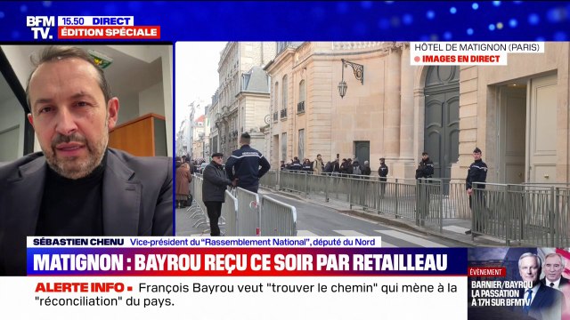 François Bayrou nommé Premier ministre: Est-ce qu'il vient pour continuer la politique d'Emmanuel Macron ou est-ce qu'il vient pour changer les choses?, s'interroge Sébastien Chenu (RN)