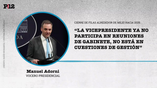 No está en cuestiones de gestión : Adorni sobre Villarruel y un cierre de filas hacia las elecciones 2025