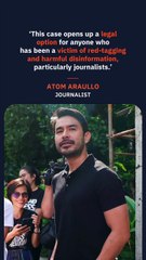 Journalist Atom Araullo wins game-changing civil suit vs red taggers