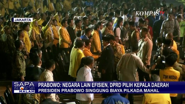 Singgung Biaya Pilkada Mahal, Presiden Nilai Pemilihan Kepala Daerah oleh DPRD Lebih Efisien