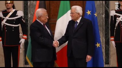 Mattarella accoglie Abu Mazen: benvenuto in Italia, amicizia grande dal 2016
