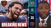 ESPN Strongly Reacts to Caleb Williams' Dynamic 4-TD Show as Bears Bl0w Out Jaguars 35-16