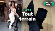 Kim Kardashian a une solution originale pour se déplacer malgré son pied cassé