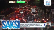 Mga sasakyan sa ilang pangunahing kalsada sa Metro Manila, halos walang galawan; operasyon kontra illegal parking, patuloy | Saksi