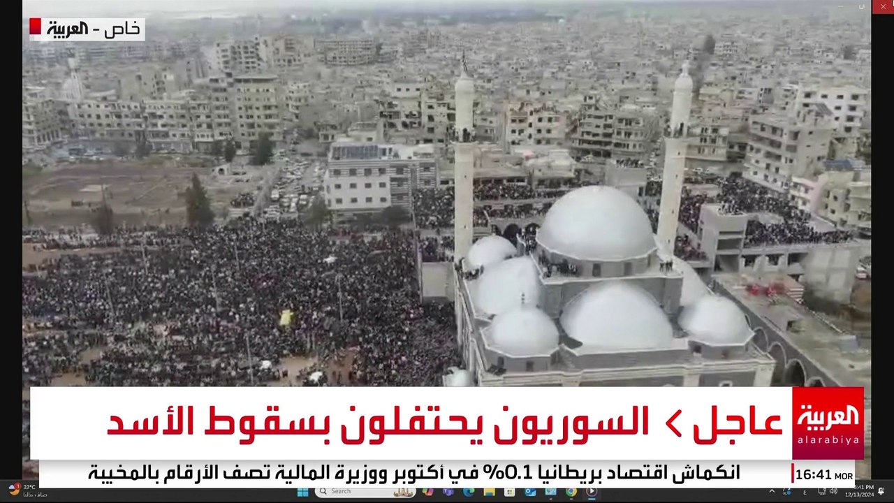 صور جوية لمسجد خالد بن الوليد ومحيطه في حمص