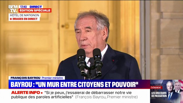 François Bayrou souhaite débarrasser notre vie publique des paroles artificielles