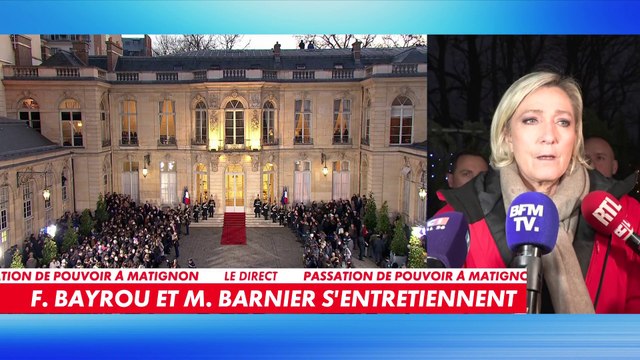 Marine Le Pen : «François Bayrou n'a pas été nommé pour mener la politique d'Emmanuel Macron»