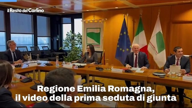Regione Emilia Romagna, il video della prima seduta di giunta