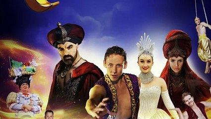 Charlotte Dawson in Aladdin the panto at Blackpool Pleasure Beach Resort