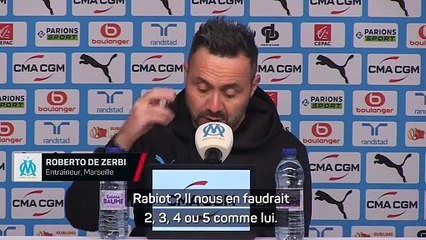 De Zerbi : "Rabiot ? Il nous en faudrait 5 comme lui"