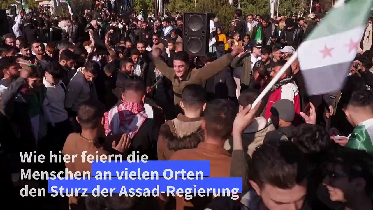 'Freitag des Siegs': Freudenfeiern in vielen syrischen Städten
