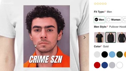 Luigi Mangione’s mugshot emblazoned on stickers and t-shirts after UnitedHealthcare CEO murder charge