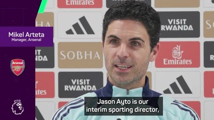 Interim sporting director Ayto has Arsenal's full support - Arteta