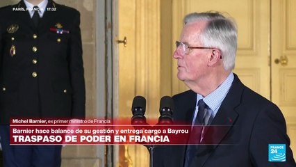 Michel Barnier: "Desde el inicio de mi gobierno sabía que tenía los días contados"