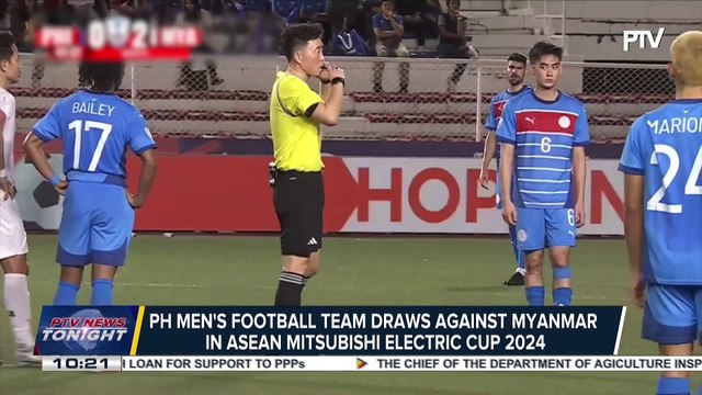 PH men's football team draws against Myanmar in ASEAN Mitsubishi Electric Cup 2024