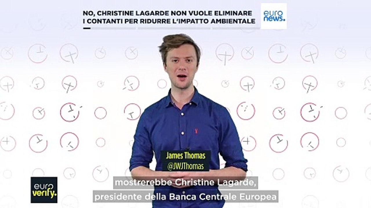 Fact-Checking: No, Christine Lagarde non vuole eliminare i contanti per ridurre l'impatto ambientale