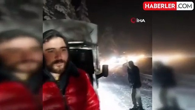 Kar yağışı nedeniyle Karabük-Bartın karayolu ulaşıma kapandı