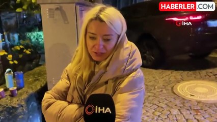 Beşiktaş'ta Park Halindeki Araç Bahçeye Uçtu