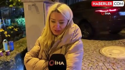 Beşiktaş'ta Park Halindeki Araç Bahçeye Uçtu