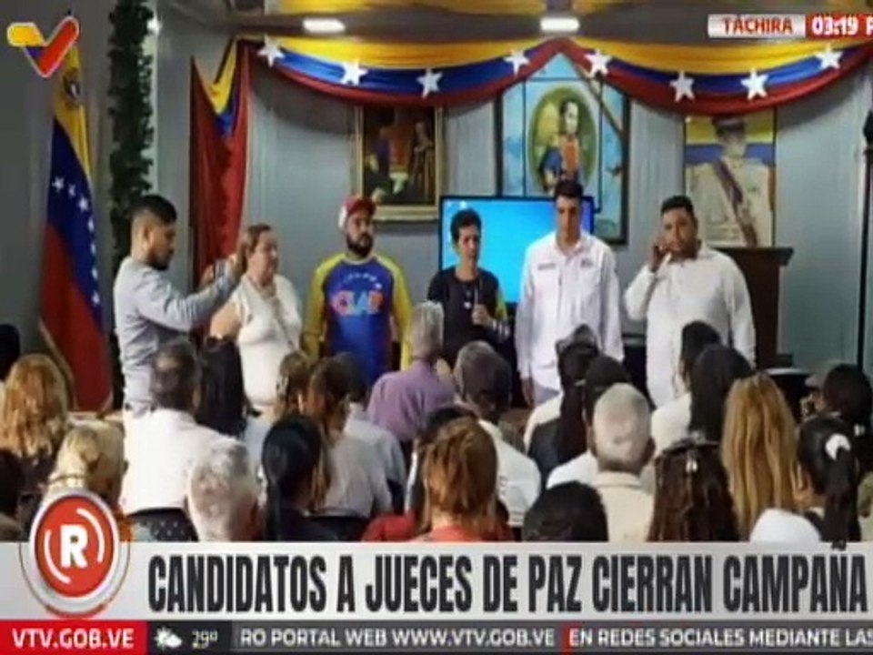 Candidatos a jueces y juezas de paz del estado Táchira inician cierre de campaña