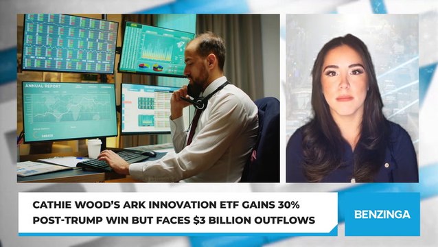 Cathie Wood’s Ark Innovation ETF Gains 30% Post-Trump Win But Faces $3 Billion Outflows