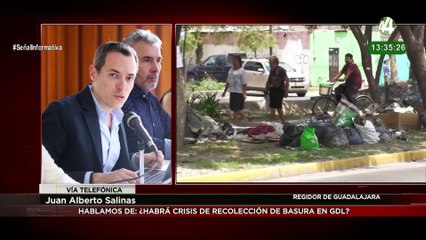 El regidor Juan Alberto Salinas habla de la recolección de basura en Guadalajara