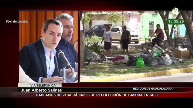 El regidor Juan Alberto Salinas habla de la recolección de basura en Guadalajara
