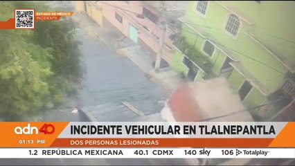 Dos personas lesionadas dejó un incidente vehicular en Tlanepantla