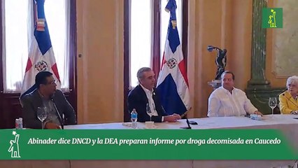 Abinader dice DNCD y la DEA preparan informe por droga decomisada en Caucedo