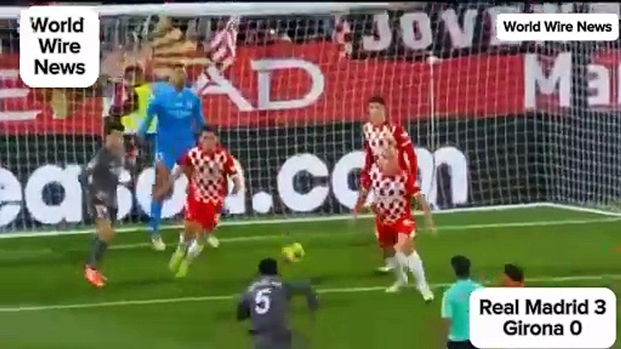 ملخص مباراة ريال مدريد ضد جيرونا 3 - 0 بتعليق ع...