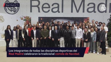 La solidaridad, protagonista en la comidad de Navidad del Real Madrid