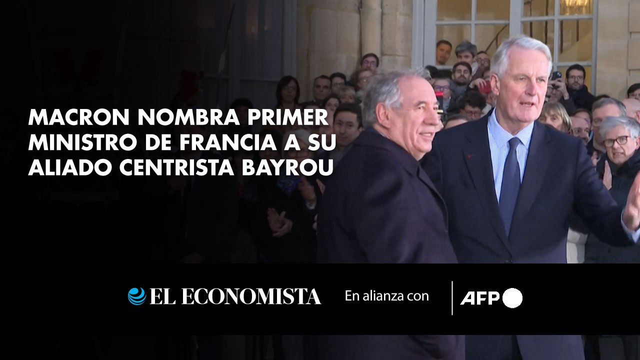 Macron nombra primer ministro de Francia a su aliado centrista Bayrou