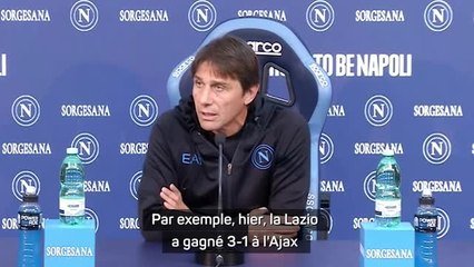 Napoli - Conte : "On réalise à quel point les clubs italiens sont forts"