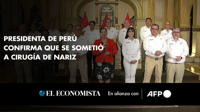 Presidenta de Perú confirma que se sometió a cirugía de nariz
