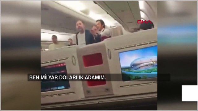 Sarhoş yolcu uçakta olay çıkarıp, Türkiye'yi satın alırım diye tehdit etti