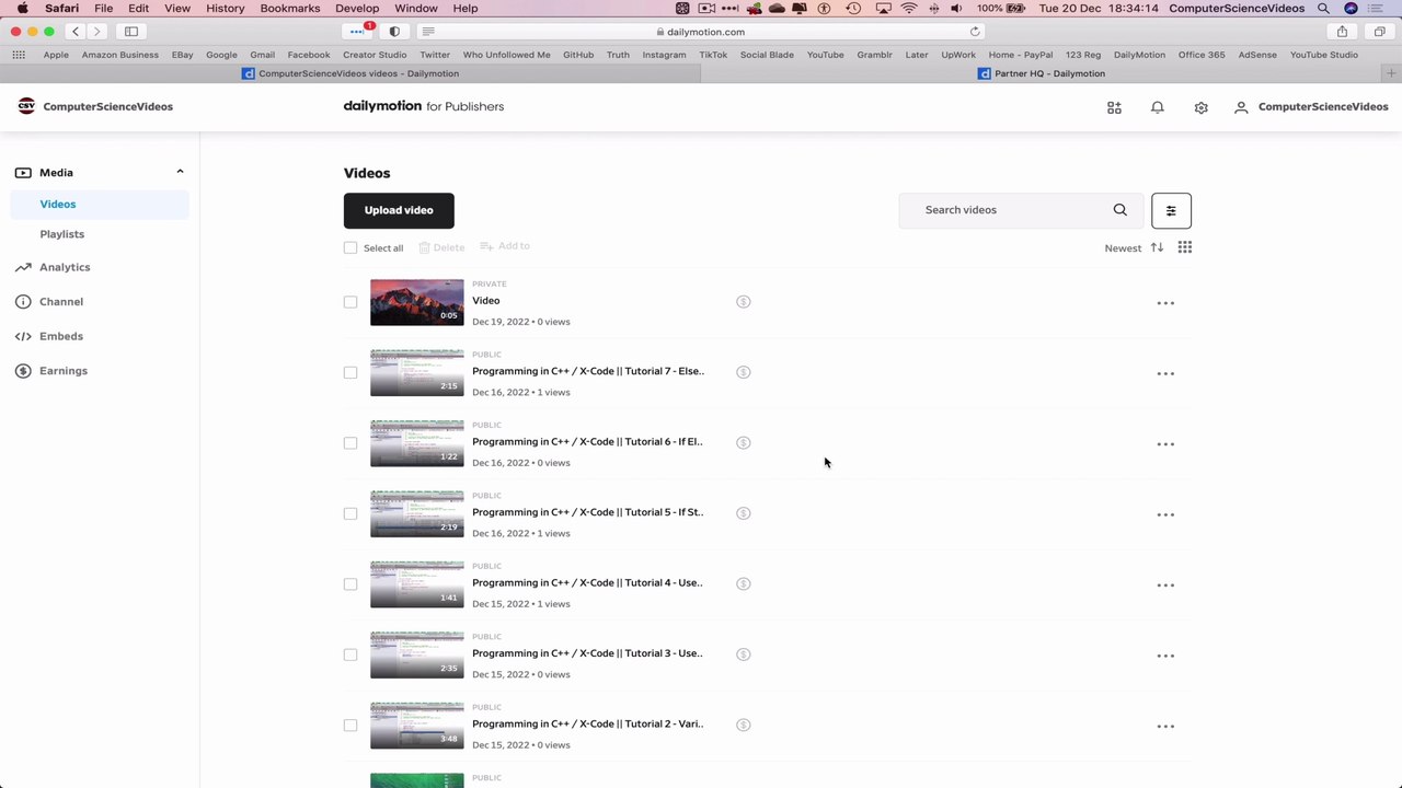 How to CHANGE Advanced Settings On Your Dailymotion Account On a Mac - Basic Tutorial | New