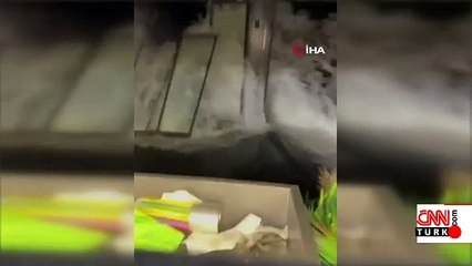 Rize'de dev dalgalar camları kırdı! 8 katlı apartman tahliye edildi | Video Haber