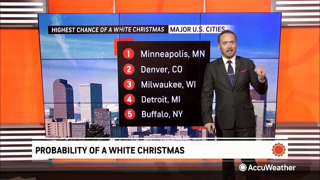 What are your chances of seeing a white Christmas?