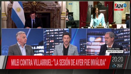 🔴MILEI CONTRA VILLARRUEL POR LA SESIÓN INVÁLIDA: INTENTARON COMUNICARSE CON ELLA POR 30 MINUTOS