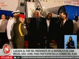 Arriba a Venezuela el presidente de Cuba Miguel Díaz-Canel para participar en la Cumbre del ALBA-TCP