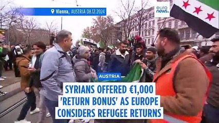Austria offers Syrians €1,000 'return bonus' as Europe suspends asylum claims