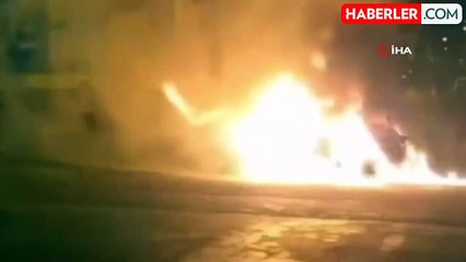 Üsküdar'da Otomobilde Yangın Çıktı