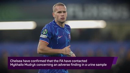 Breaking News - Mudryk fails drugs test