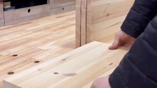 Quick process of making an adjustable shelf #woodworking #diy