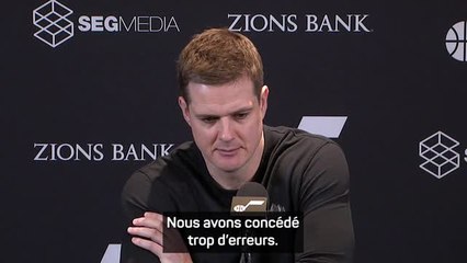 Jazz - Hardy : "On s'est fait botter les fesses"