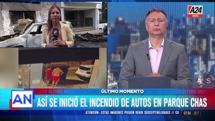 El video de cómo se inició el fuego del incendio de Parque Chas